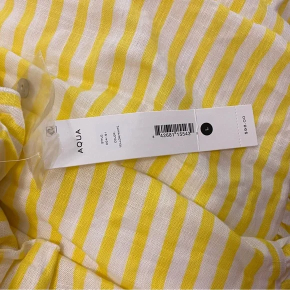 NWT | AQUA (Bloomingdales)| Striped Midi Dress - Picture 10 of 10